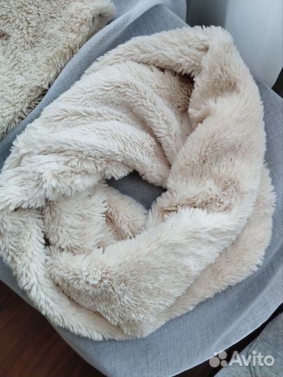 Комплект шапка и снуд женский