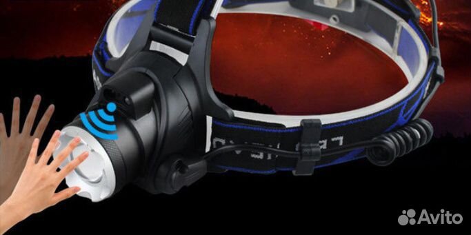 Индукционный налобный фонарь