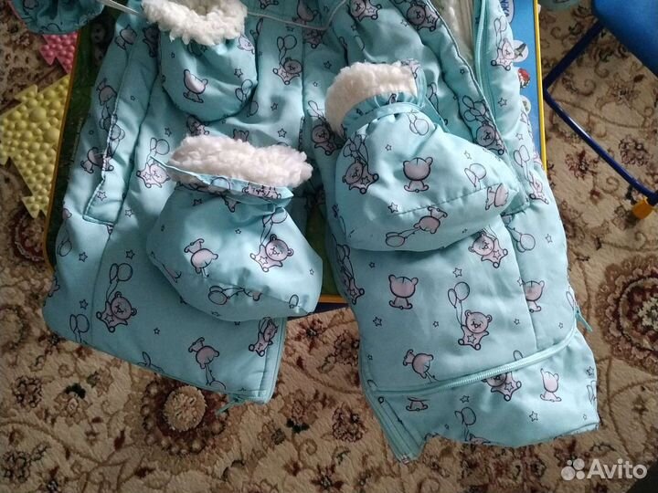 Кокон для новорожденных зимний б/у
