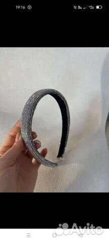 Ободок для волос со стразами