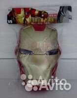 Маска железный человек светящаяся