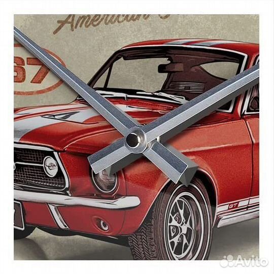 Настенные часы Ford Mustang GT 1967 - Ретро шик