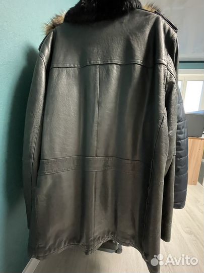 Мужской кожаный френч