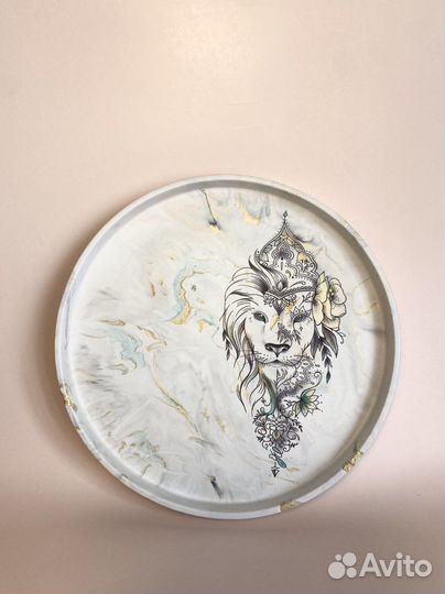 Гипсовый поднос, декор для дома