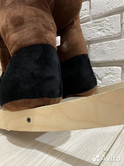 Собака качалка детская