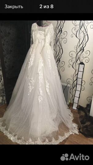 Свадебное платье 44 46 новое