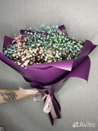 Букет цветов из гипсофилы