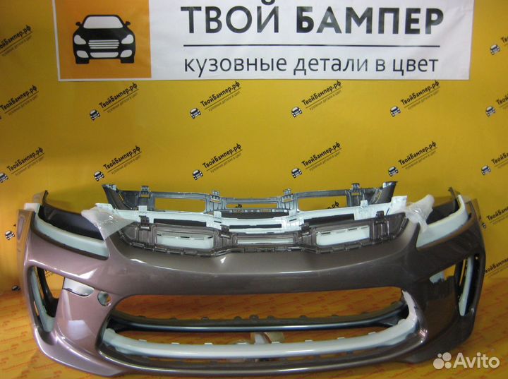 Бампер передний Kia Rio 2017 окрашенный в цвет