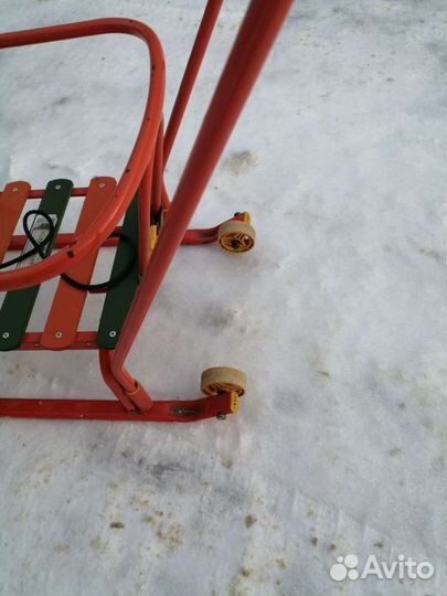 Детские санки с колесами