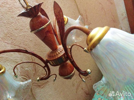 Люстра трехрожковая