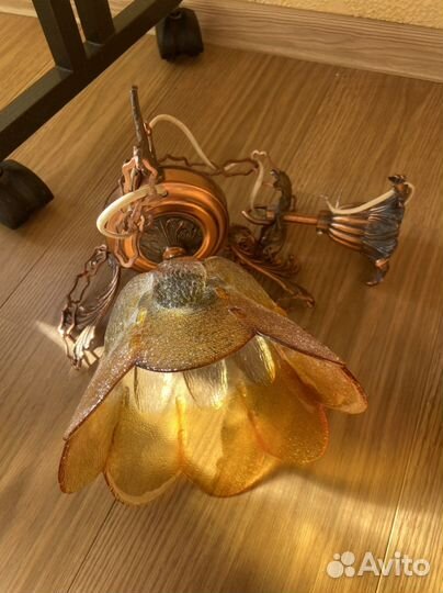 Светильник потолочный медь