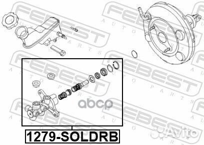 Цилиндр тормозной главный 1279soldrb Febest