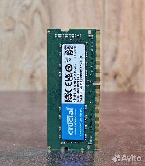 DDR4 Sodimm 16GB Crucial 3200Mhz
