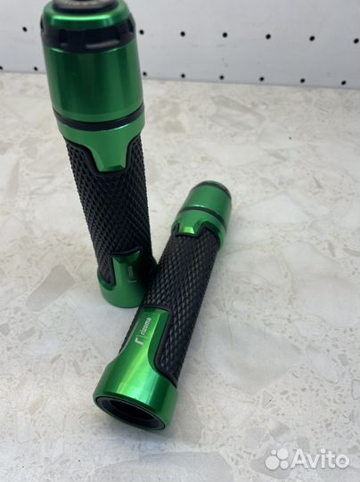 Грипсы С грузиками модель 4(зелёный)