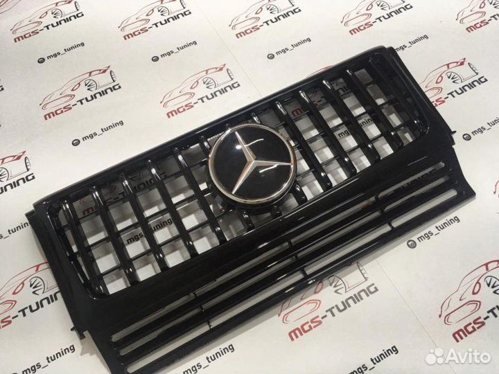 Решетка Мерседес G-Class GT Черная Дистроник