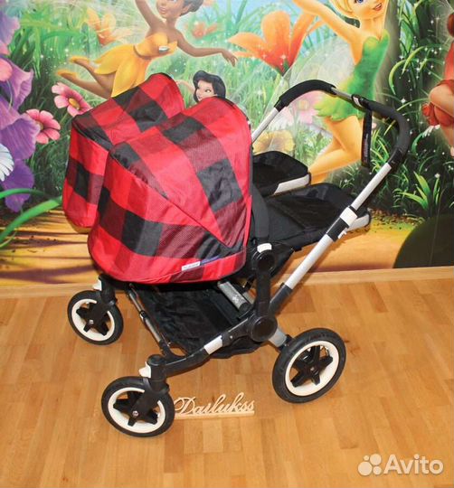 Коляска 2в1 для двойни bugaboo donkey