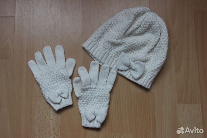 Шапка + перчатки H&M