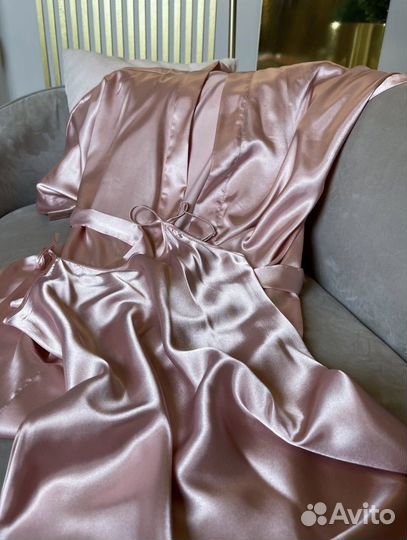 Комплект:халат+сорочка (42/44/46/48)