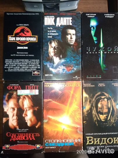Видеокассеты с лицензионными фильмами