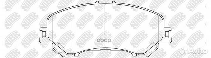 Колодки пер. nissan qashqai 13 PN2804 NiBK