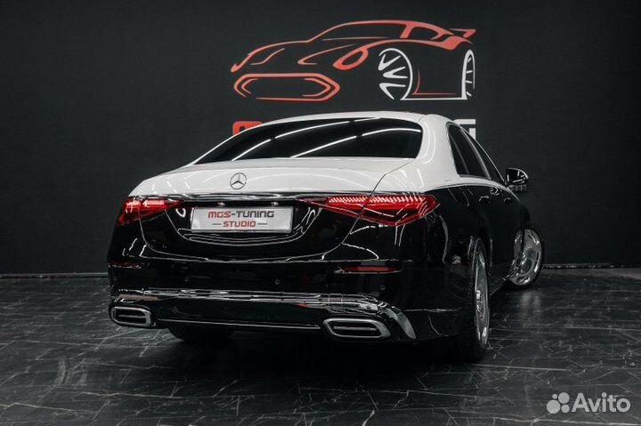Обвес + диски стиль Maybach Mercedes S-class W223