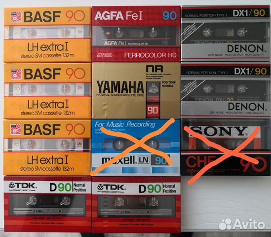 Продам новые оригинальные фирменные аудиокассеты