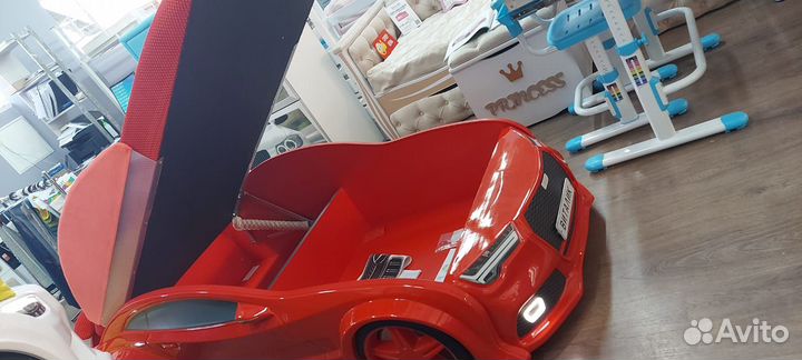 Детская объемная кровать Машина Ауди