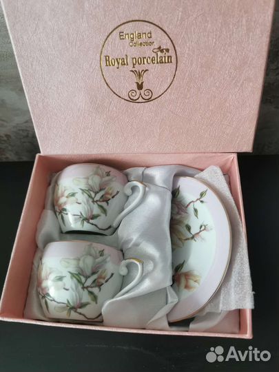 Чашки, кофейный набор на 2 персоны, всё новое