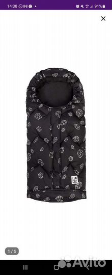 Зимний конверт в коляску leokid