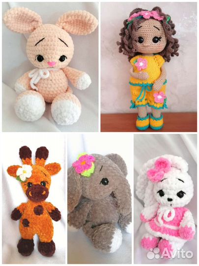 Вязаные игрушки ручной работы