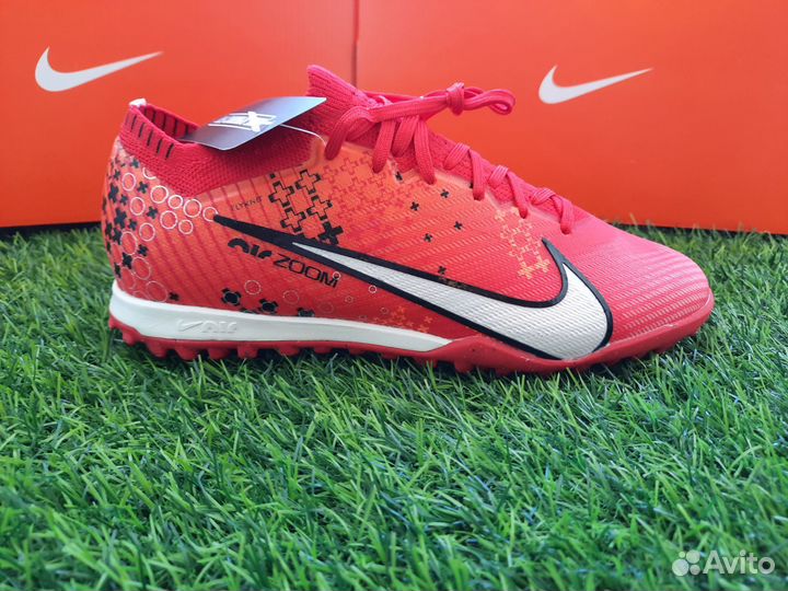 Футбольные бутсы сороконожки MDS Red