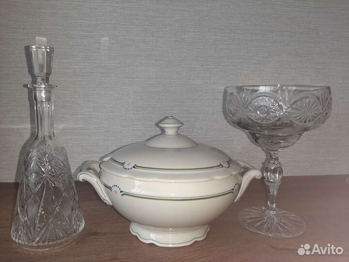 Хрусталь, фарфор ссср,фужеры в добор