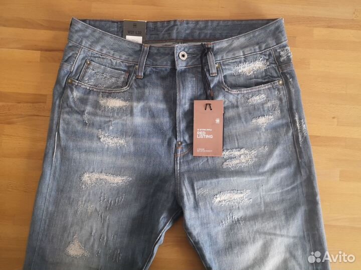 Джины G-star raw red listing. 31/32. Новые