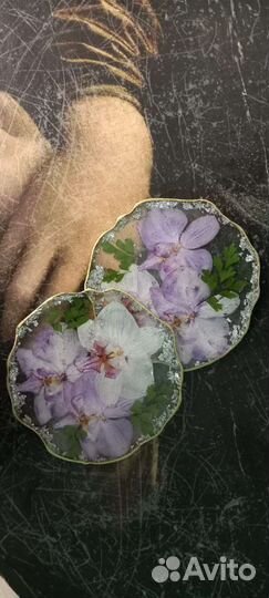 Подставки из эпоксидной смолы ручной работы