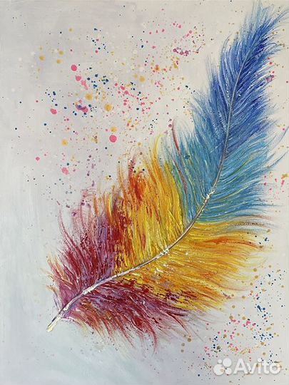 Картина маслом перо