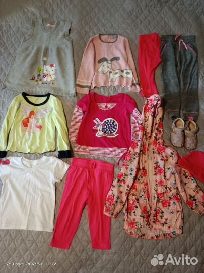 Пакет вещей на девочку 2-3 лет