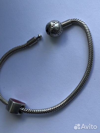 Pandora браслет шарм сердце