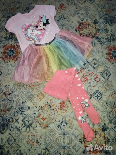 Вещи пакетом для девочки 110 116