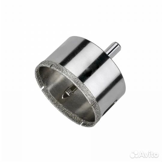 Коронка алмазная 70 мм по стеклу и керамике с цент