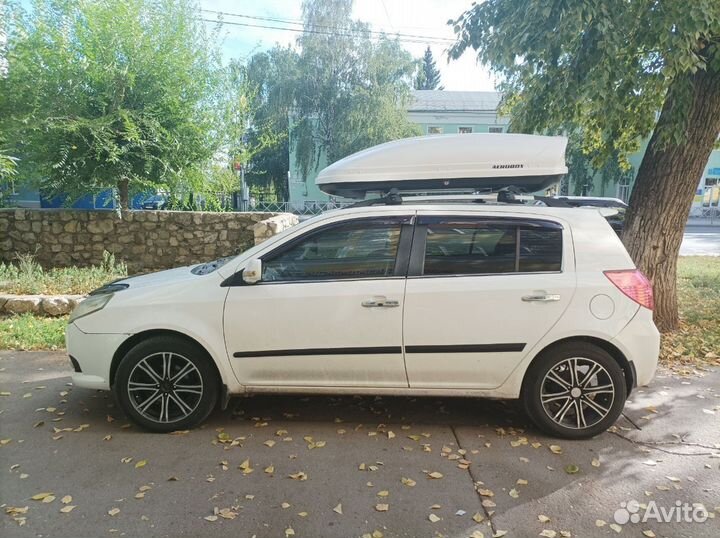 Автобокс Aerobox 470л двусторонний на Джили мк