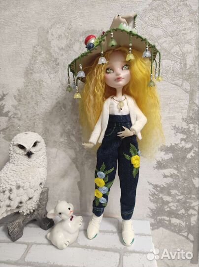 Кукла ооак Цветочная Ведьма