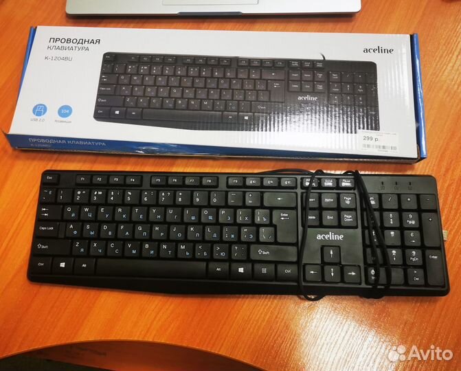 Клавиатура проводная Aceline K-1204BU