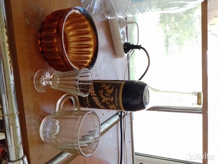 Посуда цветное стекло СССР