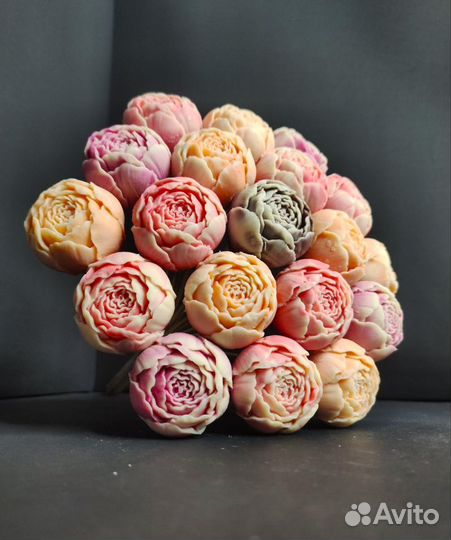 Шоколадные Пионы - 19 шт в Букете