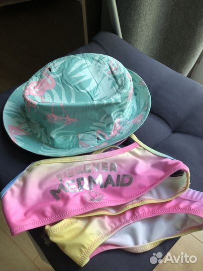 Купальник и шляпка для девочки 5-6 лет