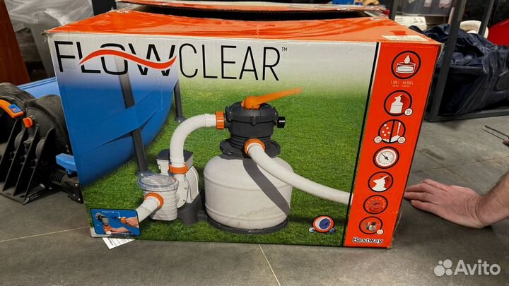 Бассейн каркасный с подогревом и фильтром