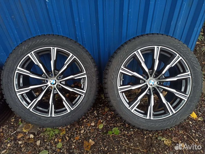 Колёса новые R20 740M зимние шипы разноширокие