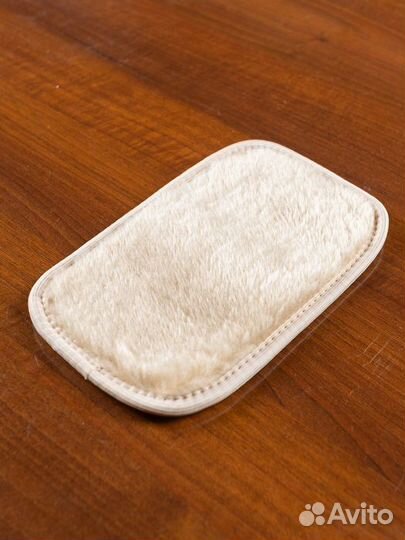 Коврик под телефон мех, бежевый