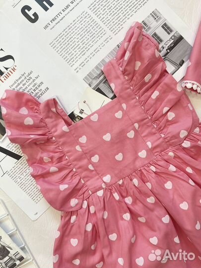 Платье детское с косынкой 98 104 110 116 122