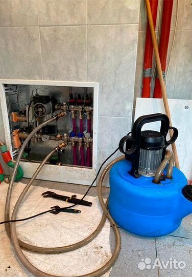 Промывка системы отопления, котлов., бойлеров